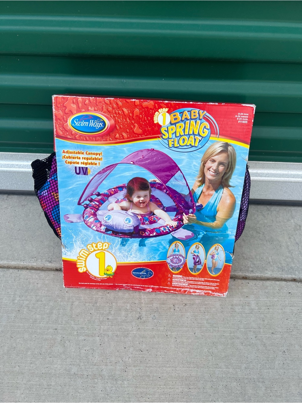Swimways Baby Spring Float with Purple Canopy - Infant Swim Float